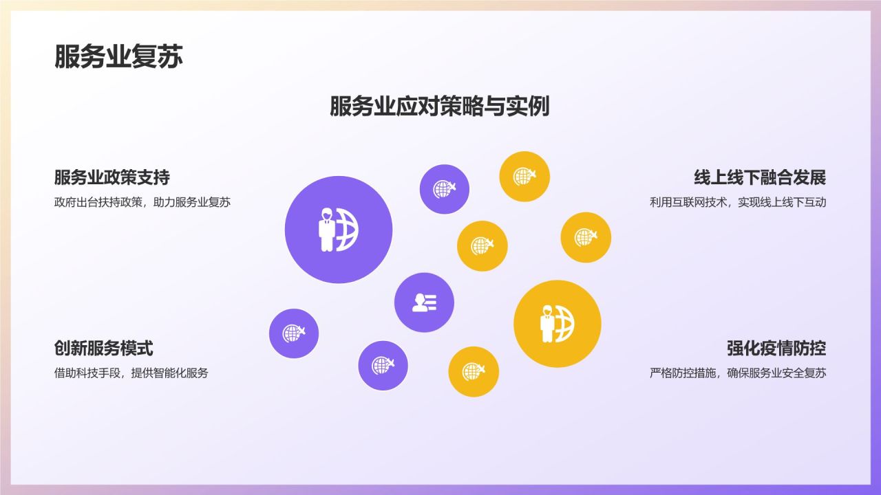 蓝色3D风复工PPT模板