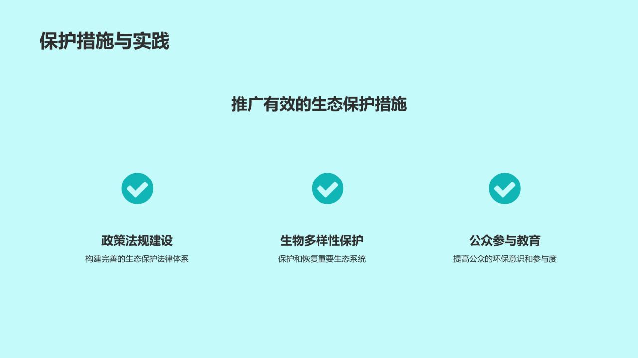 蓝色卡通风动物保护知识科普PPT模板