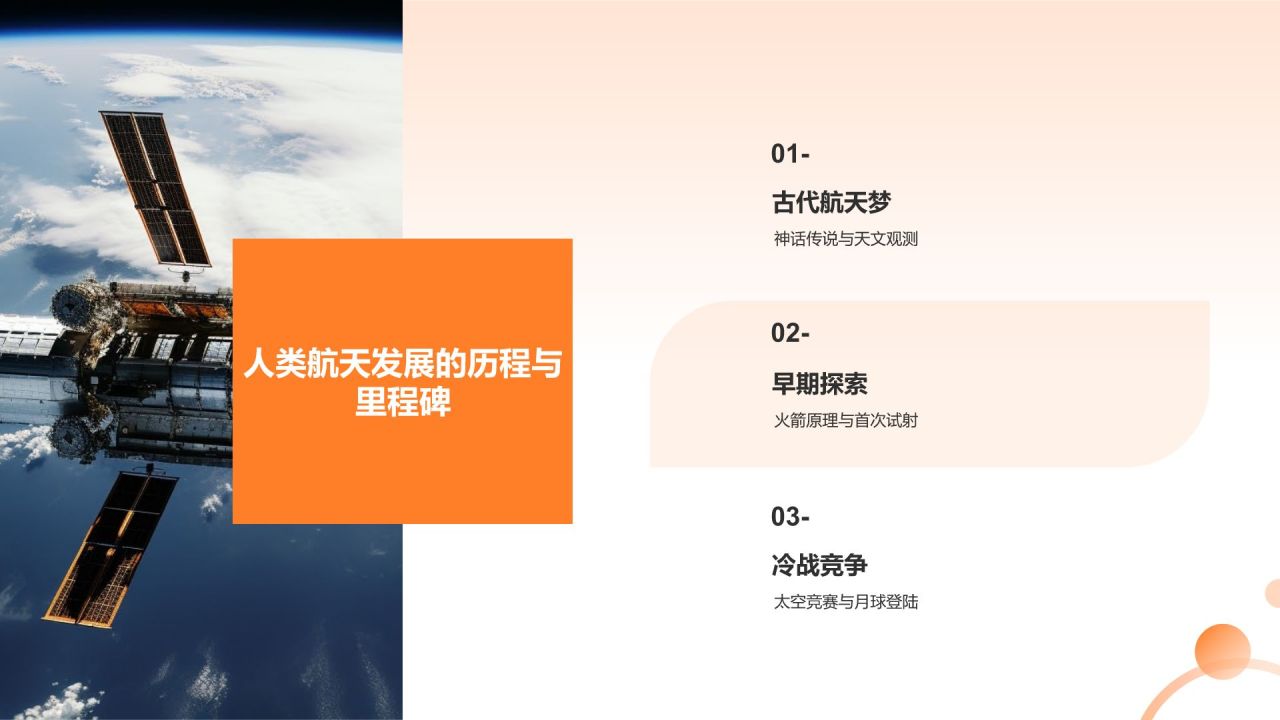 黑色科技风航天航空知识科普PPT模板