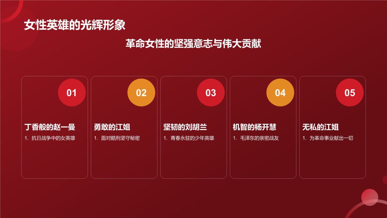 红色党政风红色故事PPT模板