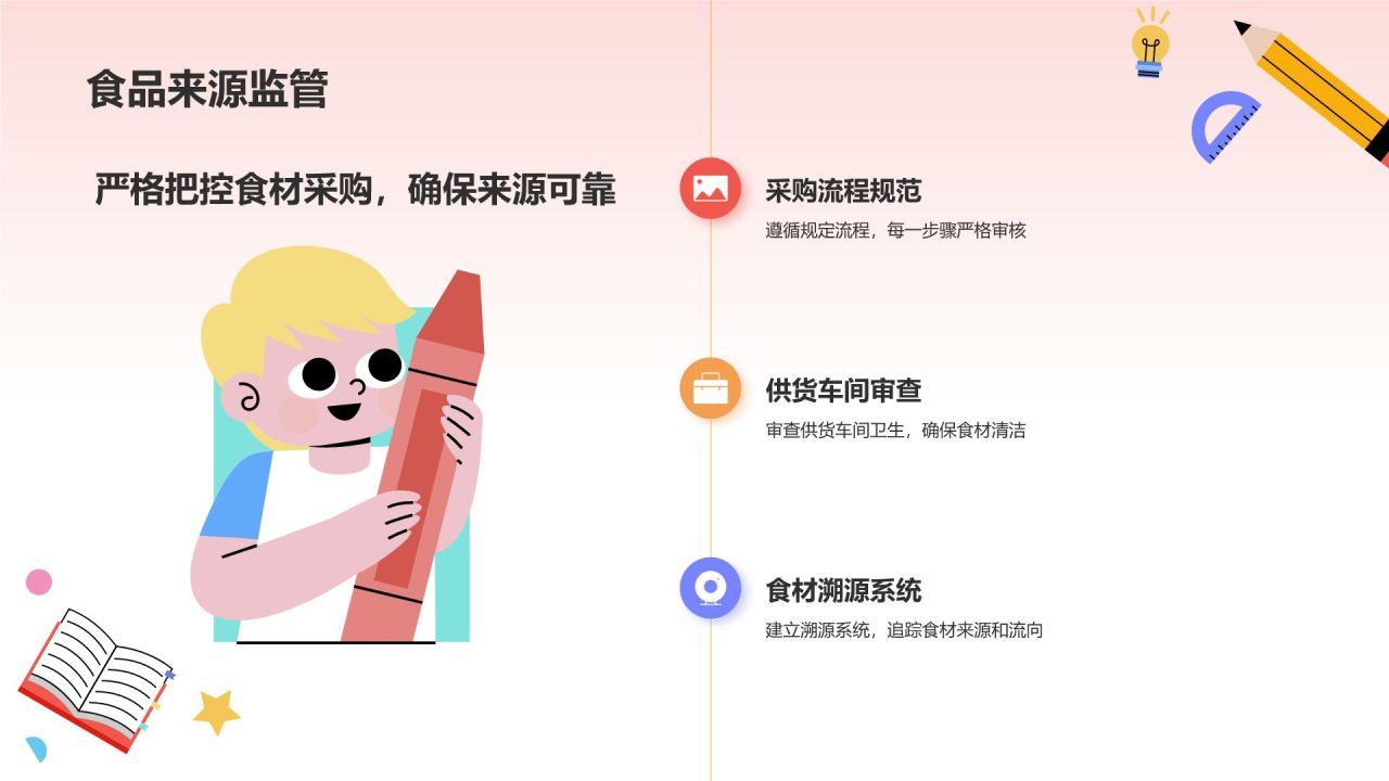 黄色卡通风校园安全PPT模板