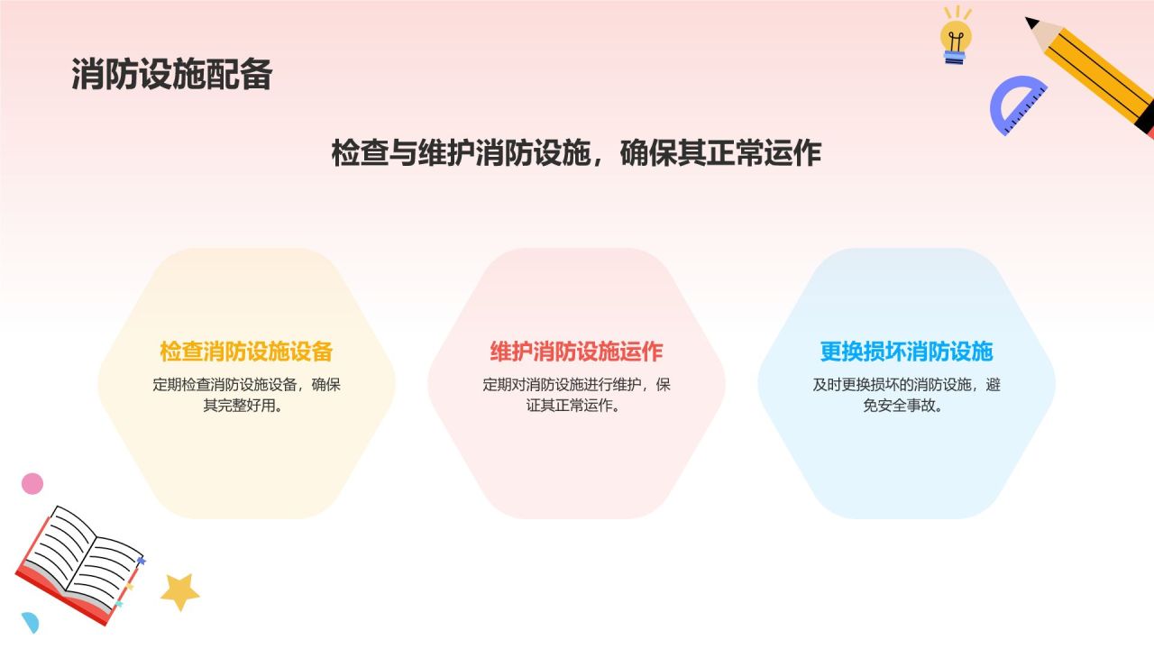 黄色卡通风校园安全PPT模板