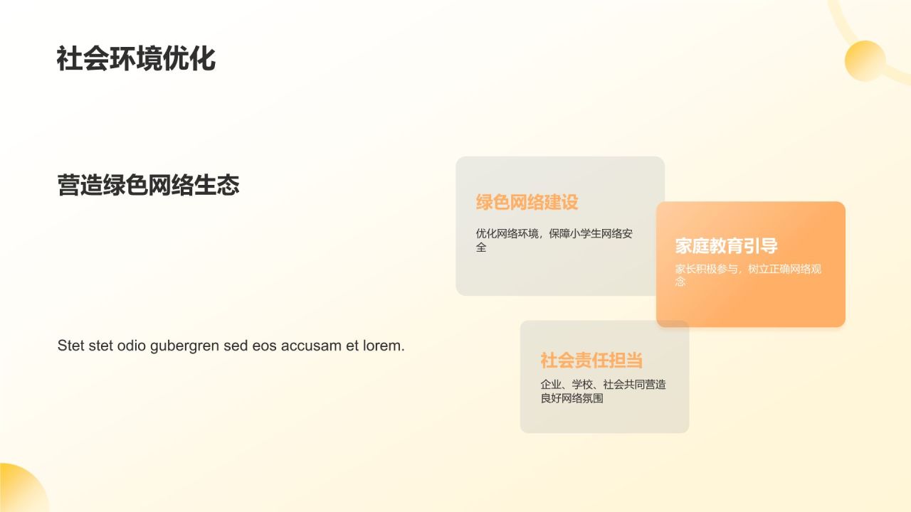 黄色科技风小学生网络防沉迷PPT模板
