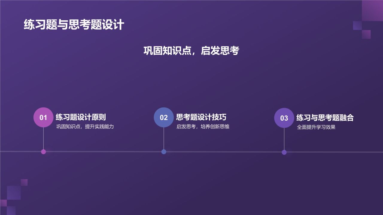 紫色渐变风教学各学科PPT模板