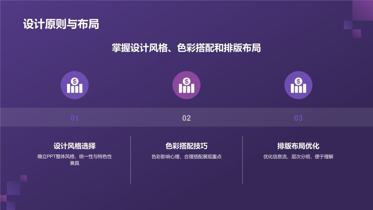 紫色渐变风教学各学科PPT模板
