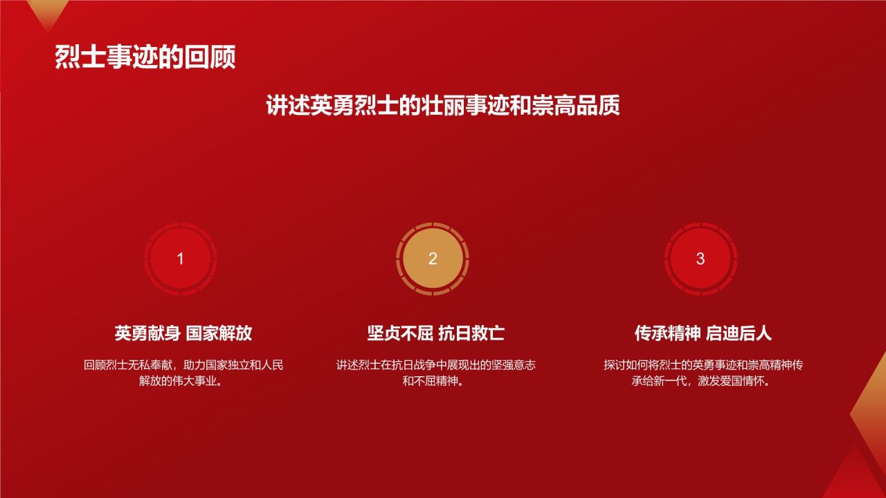 红色商务风红色故事PPT模板