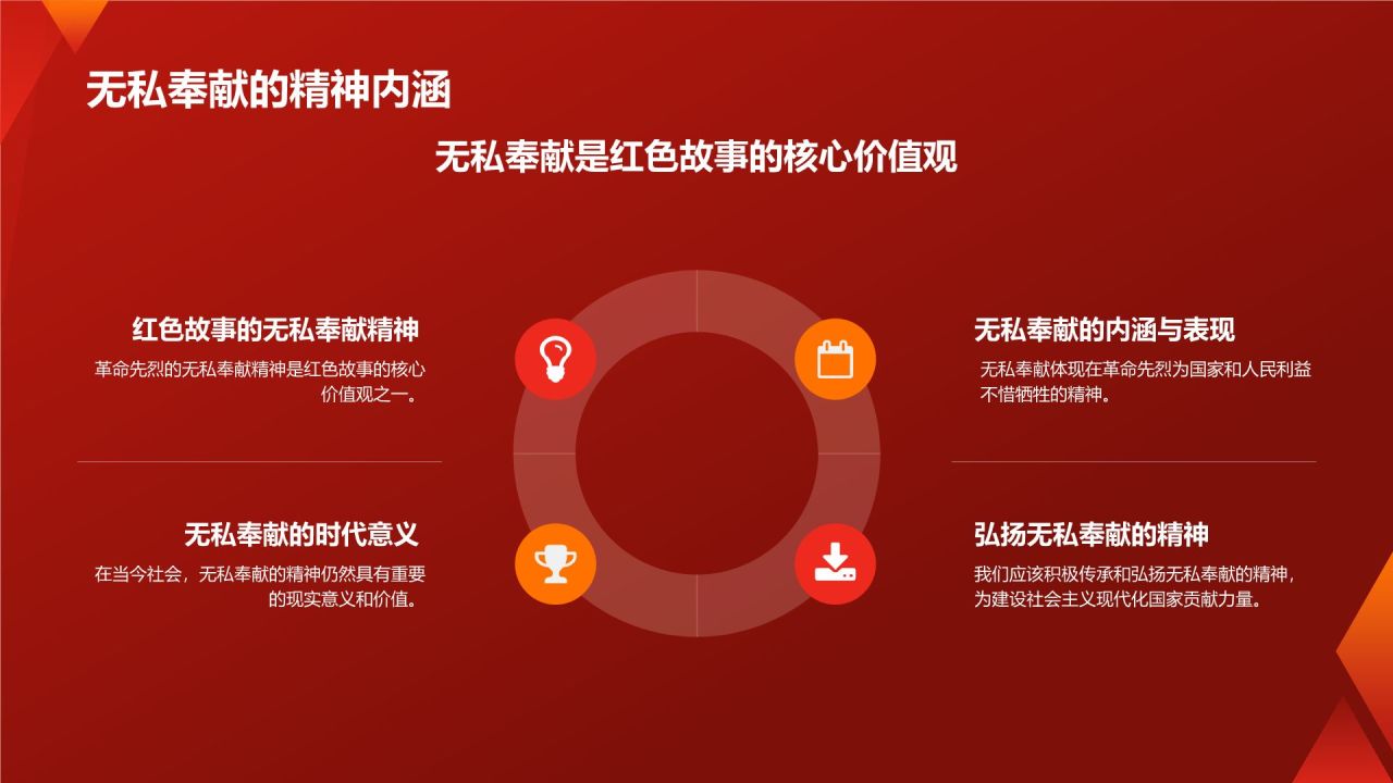 红色摄影风红色故事PPT模板