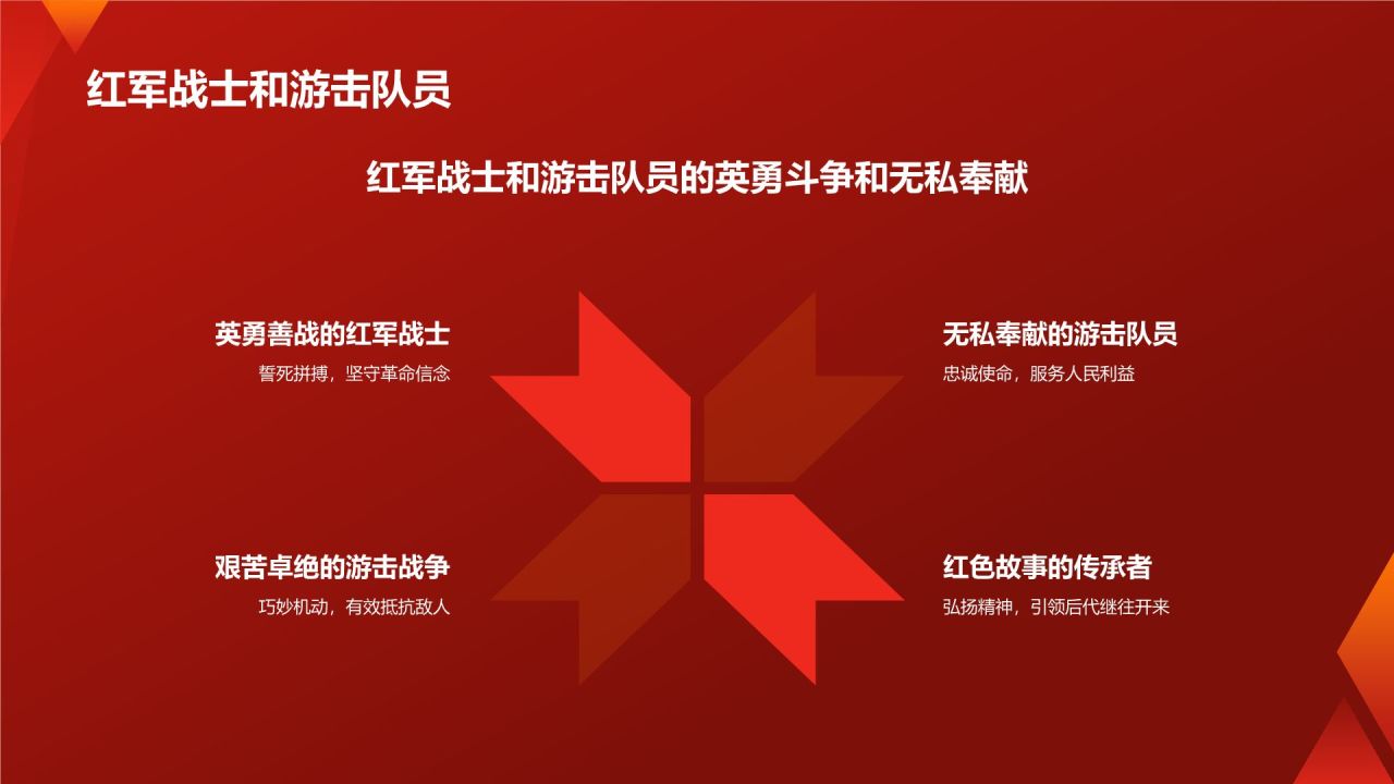 红色摄影风红色故事PPT模板