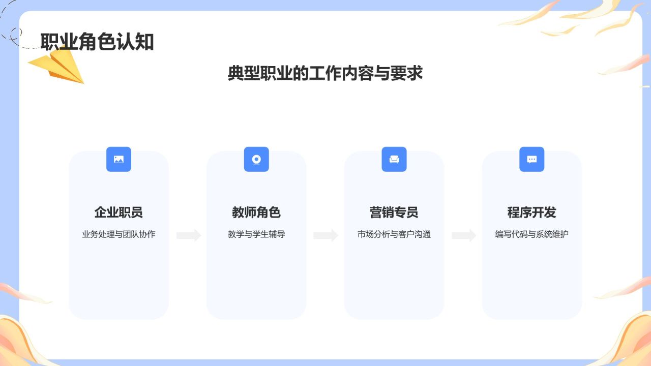 粉色卡通风大学生就业指导PPT模板