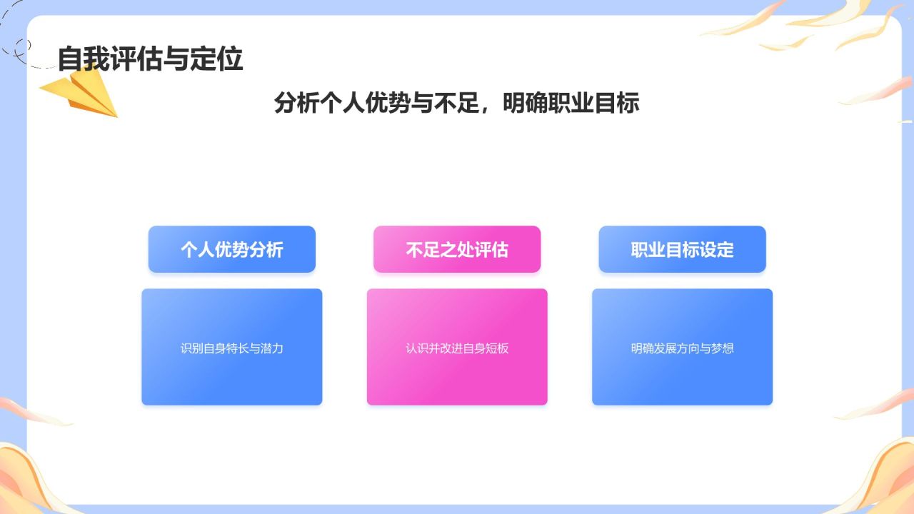 粉色卡通风大学生就业指导PPT模板