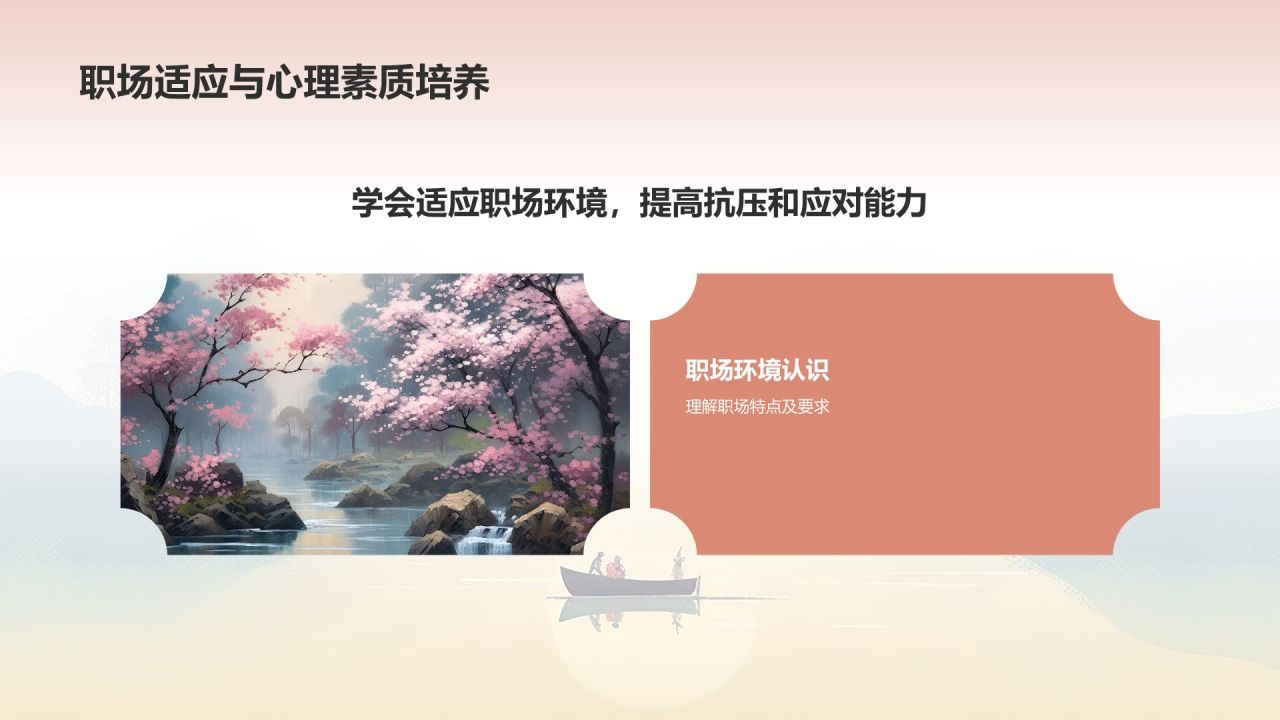 橙灰色水墨风大学生就业能力展示PPT模板