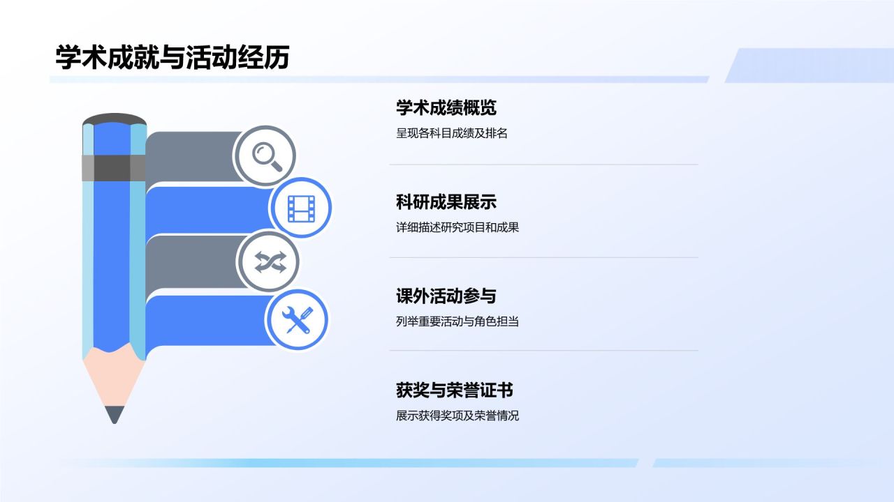 蓝色简约风奖学金申请PPT模板