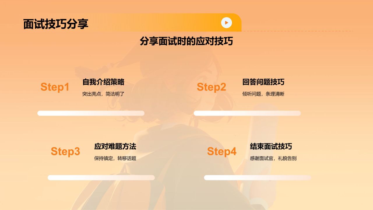橙色3D风奖学金申请PPT模板