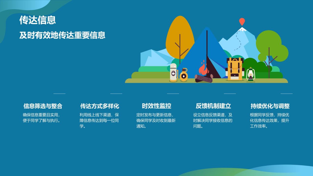 蓝色手绘风班委竞选自我介绍PPT模板