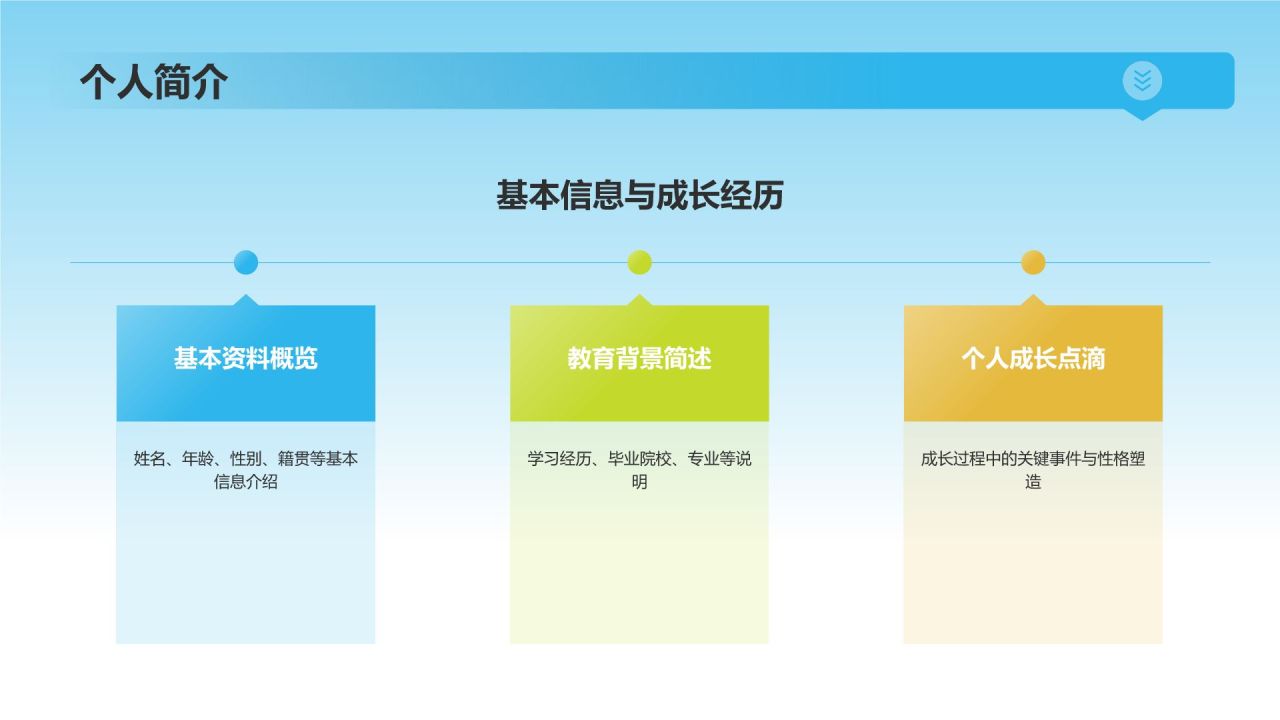 蓝色手绘风班委竞选自我介绍PPT模板