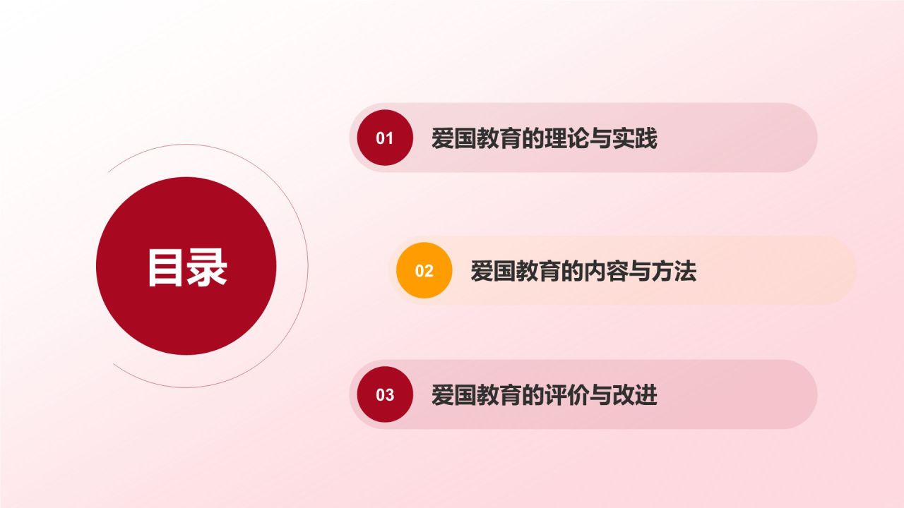 红色喜庆风爱国教育PPT模板