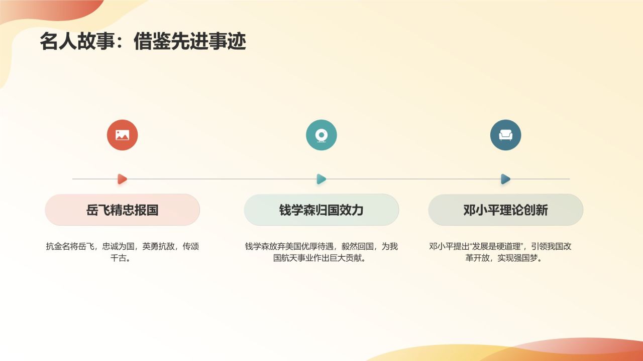红色水墨风爱国教育PPT模板