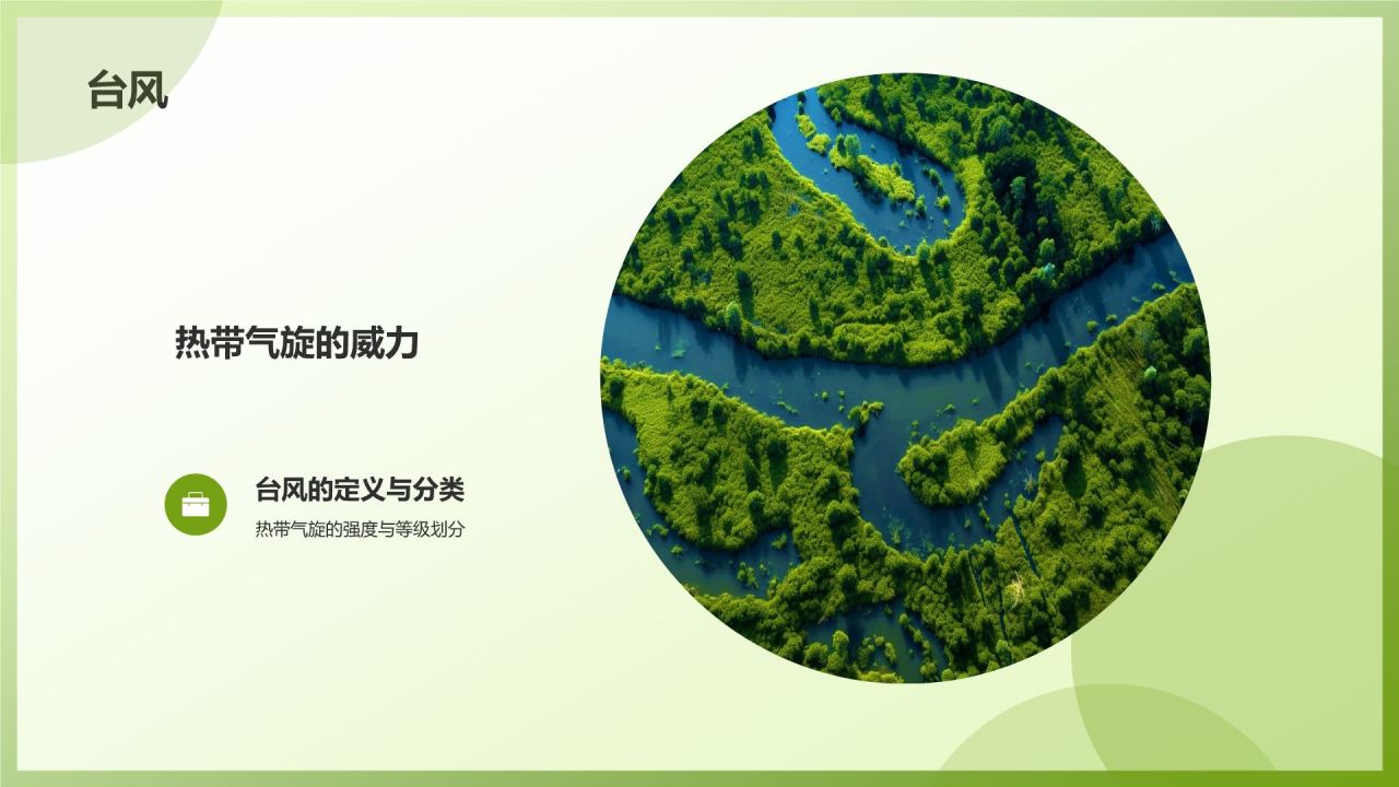 绿色3D风自然灾害防范PPT模板