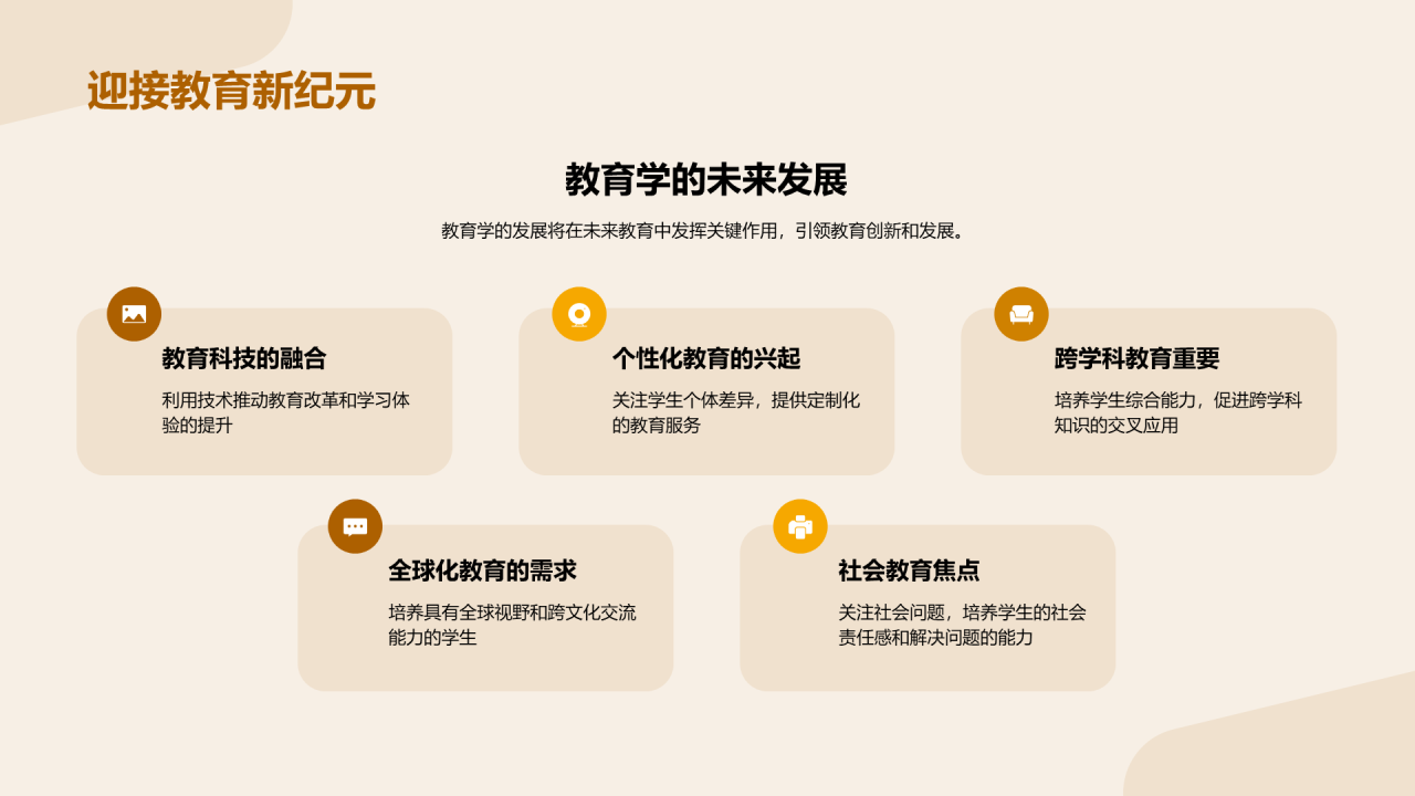 棕色现代简约教育学毕业答辩PPT模板