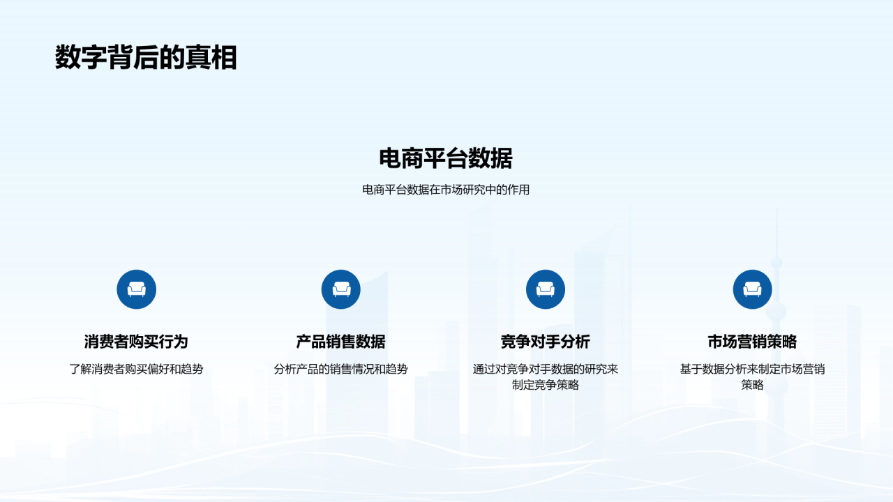蓝色商务现代数字化经济解读PPT模板