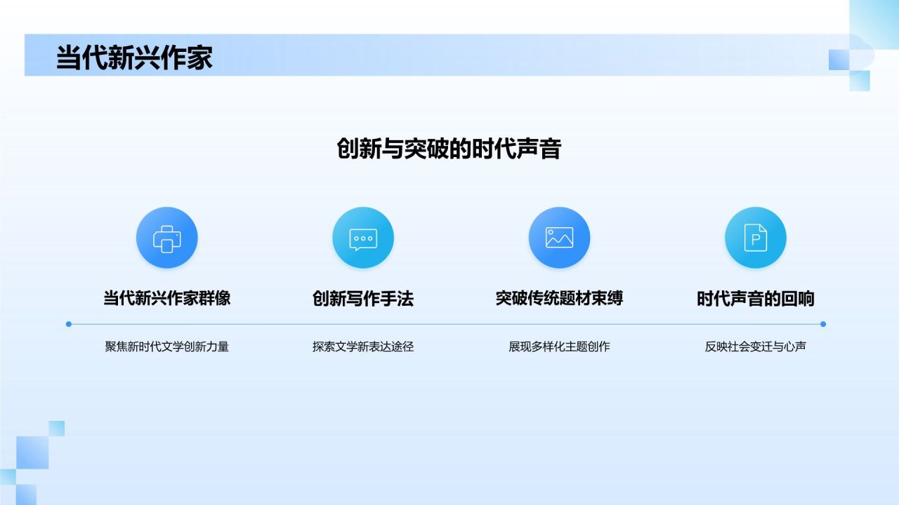 蓝色商务风读书分享PPT模板