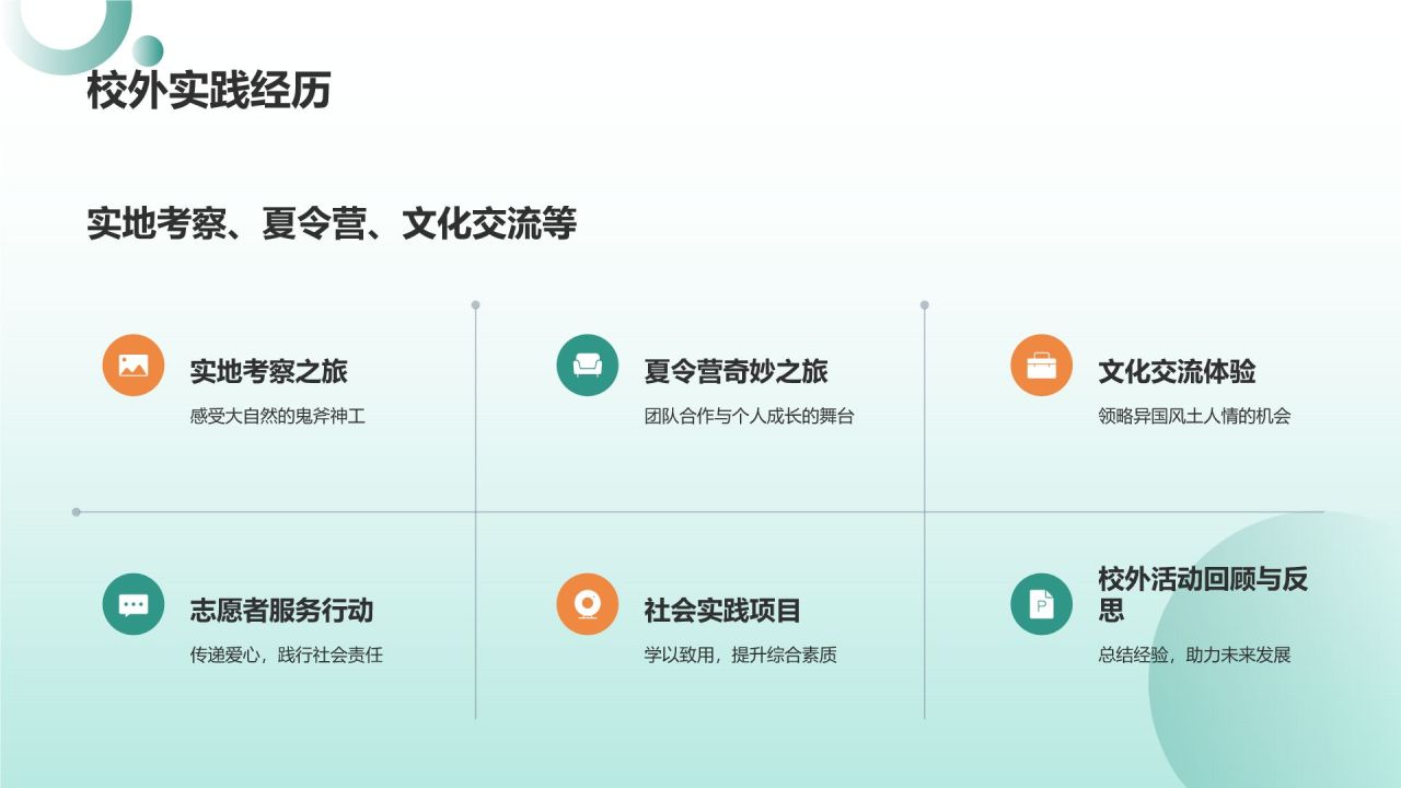 绿色小清新家长会PPT模板