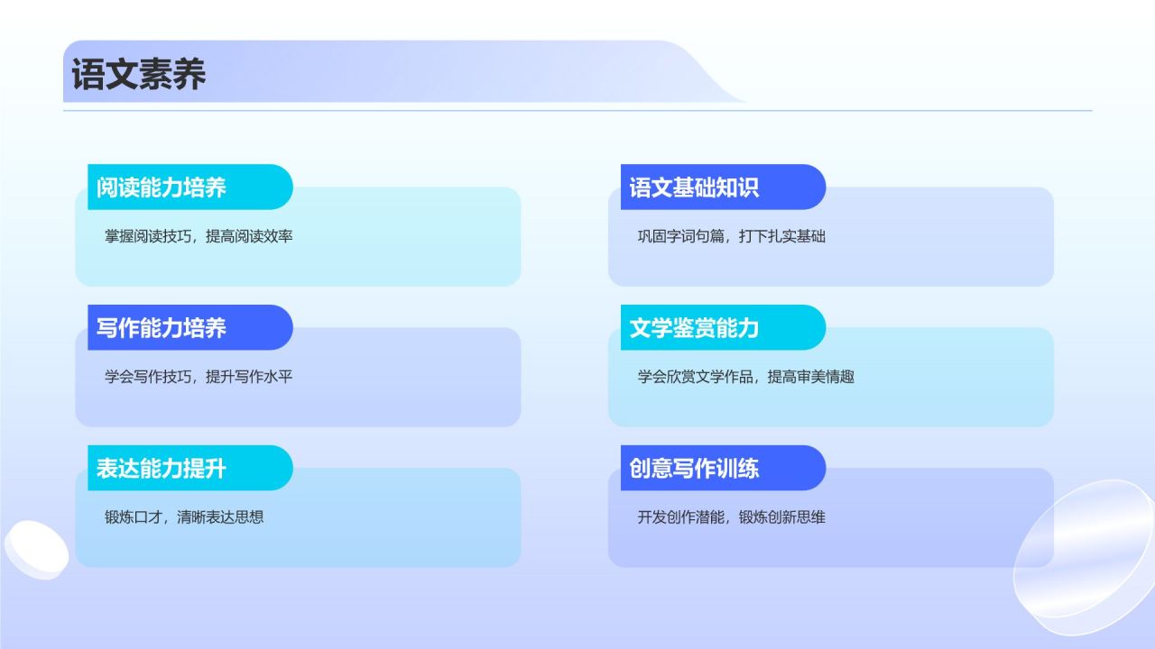 蓝色渐变风开学第一课PPT模板