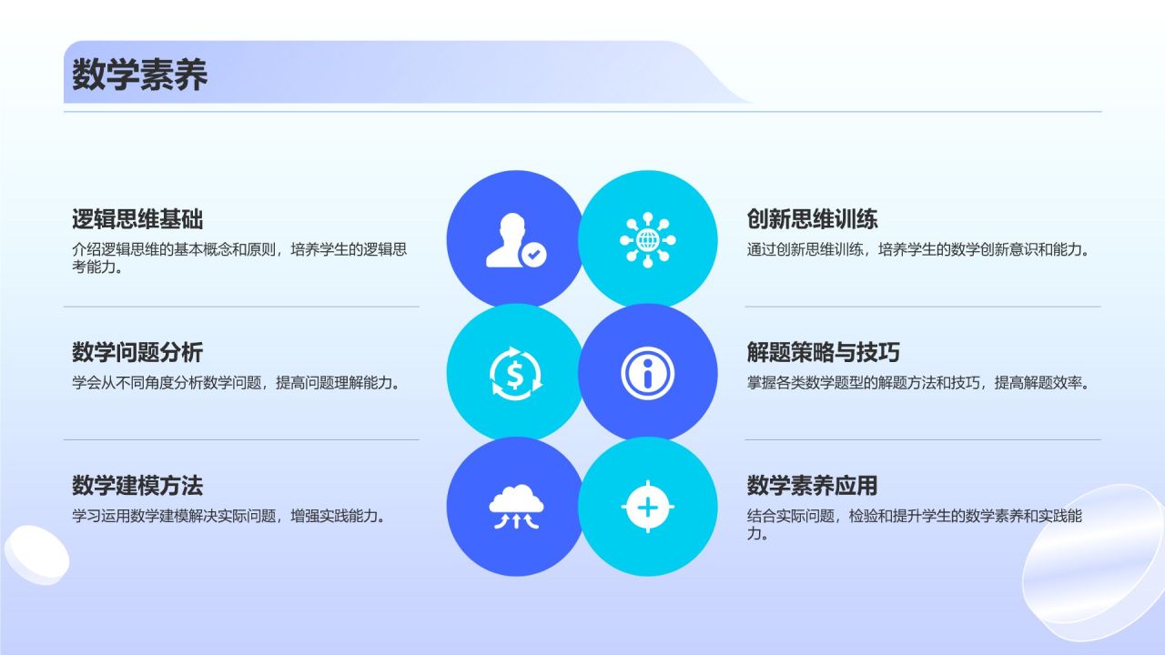 蓝色渐变风开学第一课PPT模板