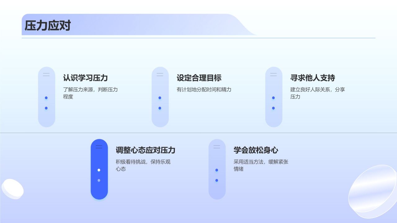 蓝色渐变风开学第一课PPT模板