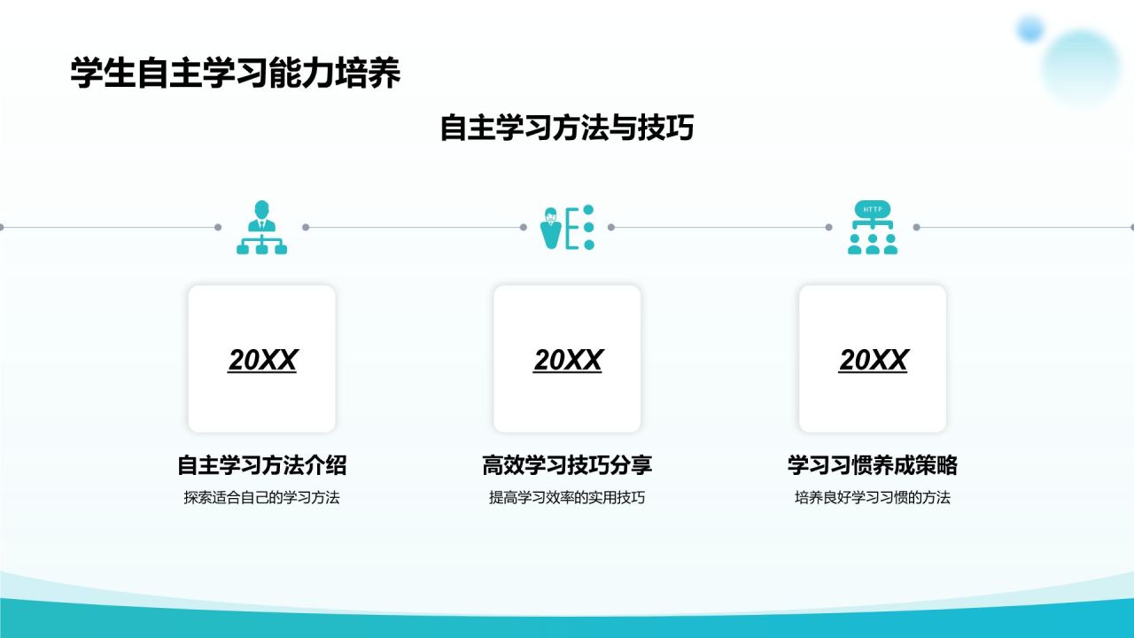 蓝色渐变风家长会PPT模板