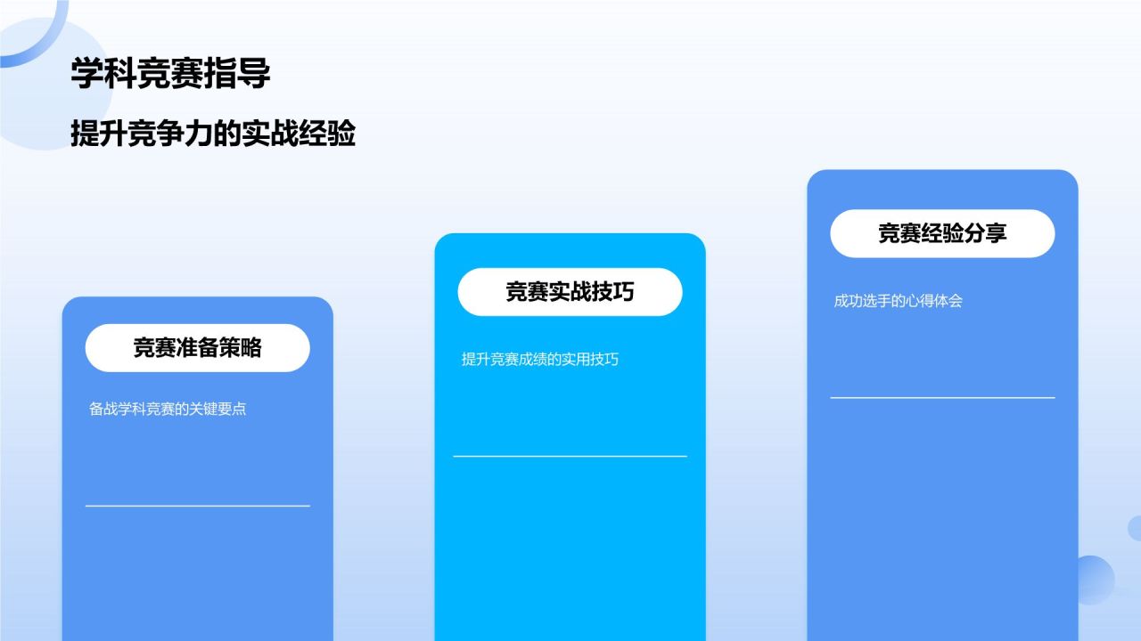 蓝色小清新开学第一课PPT模板