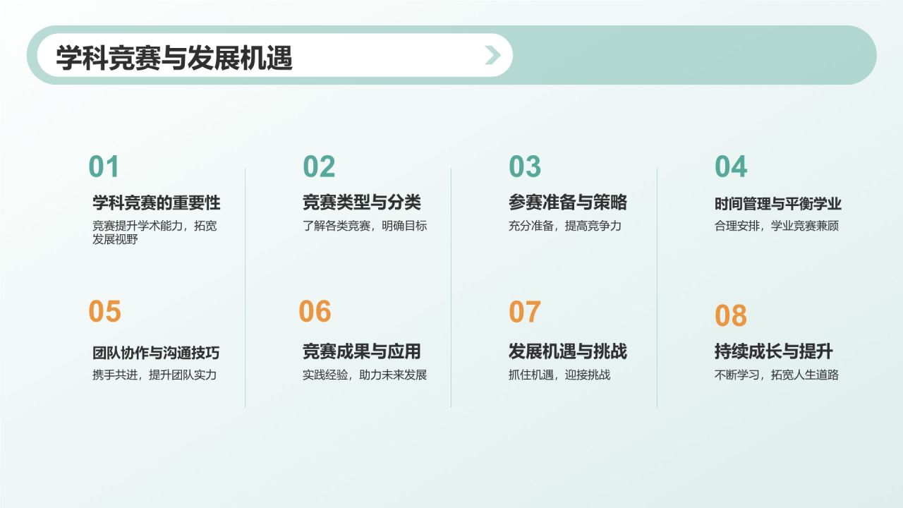 绿色小清新开学第一课PPT模板