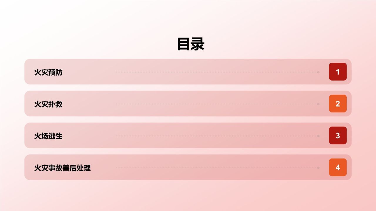 红色商务风消防安全PPT模板