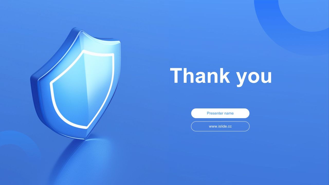 蓝色科技风公安技术类专业PPT模板