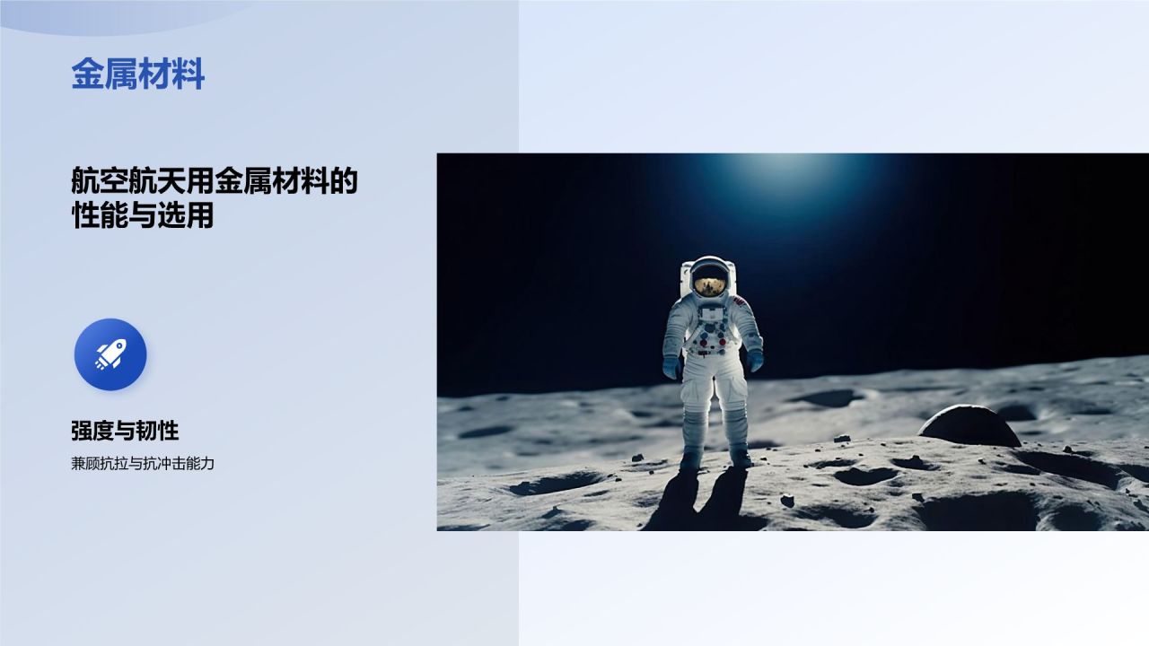 蓝色3D风航空航天类专业PPT模板