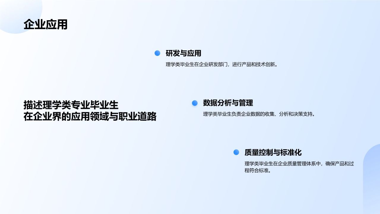 蓝色3D风理学类专业PPT模板