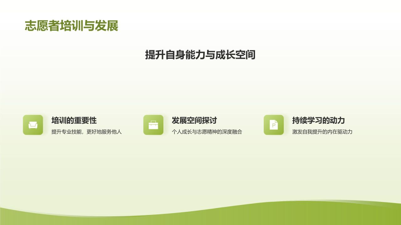 黄色简约风志愿者心得分享PPT模板