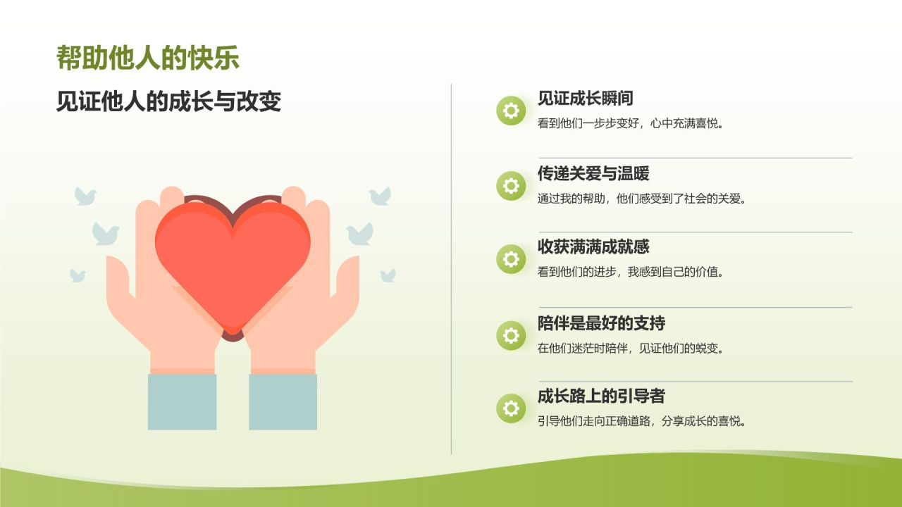 黄色简约风志愿者心得分享PPT模板