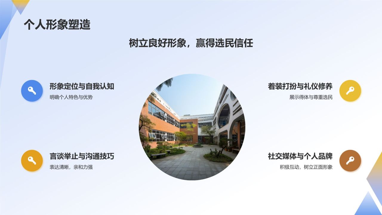 蓝色摄影风学生会竞选PPT模板