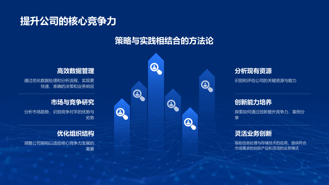 蓝色商务科技信息技术毕业答辩PPT模板