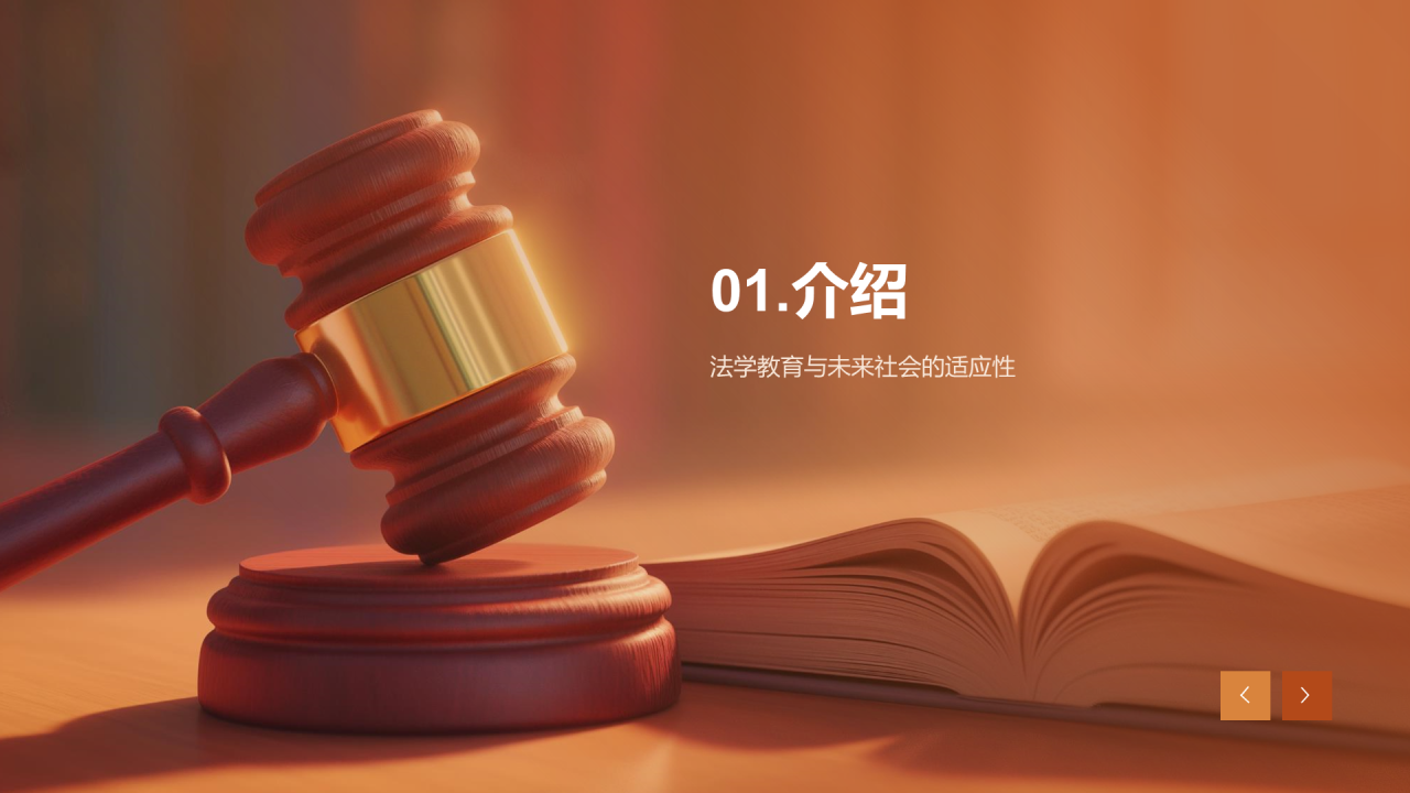 棕色现代法学法律教育现状培训PPT模板