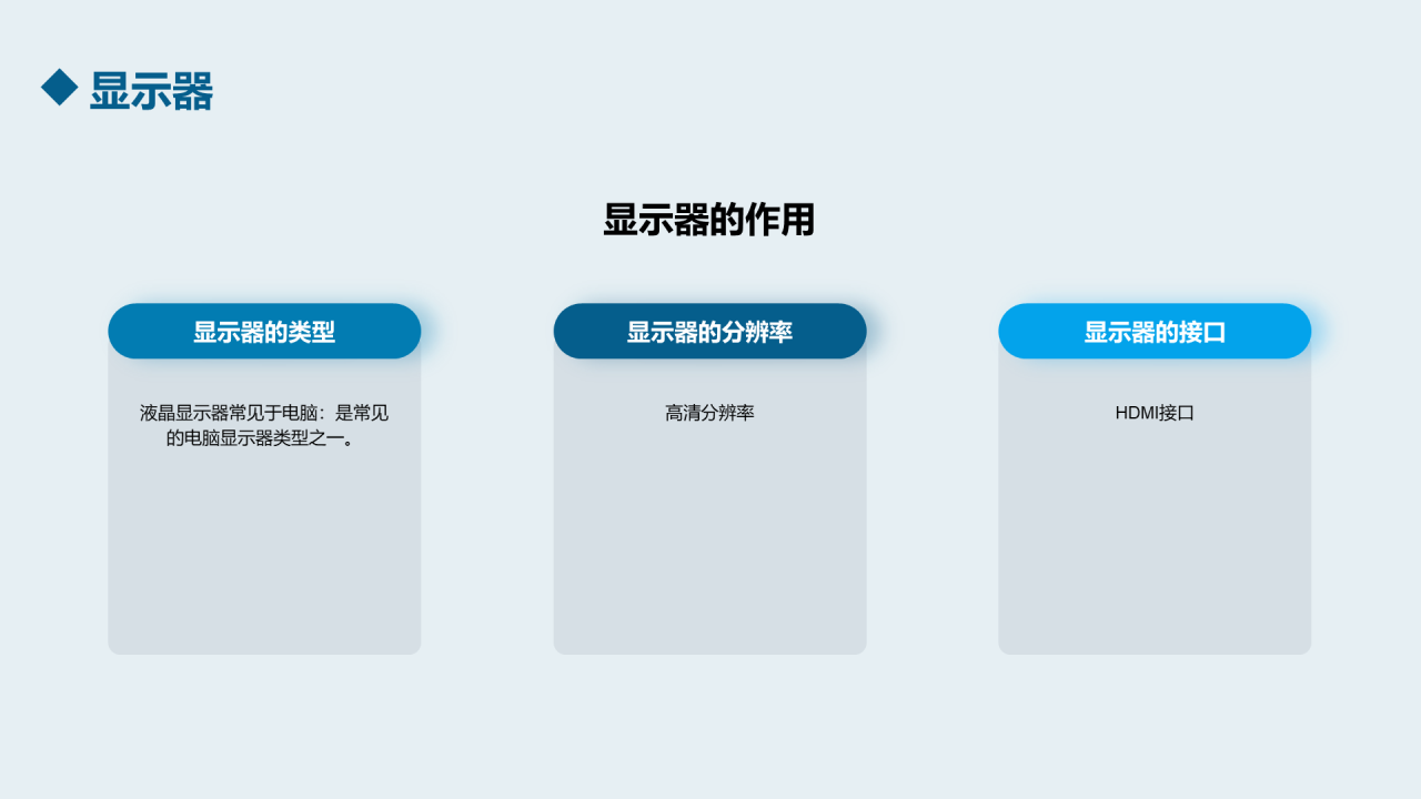 蓝色科技计算机基础培训课件PPT模板