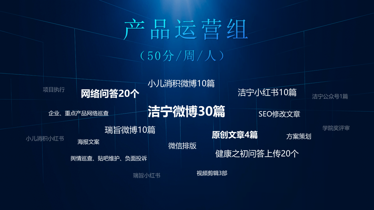 蓝色科技积分管理法PPT