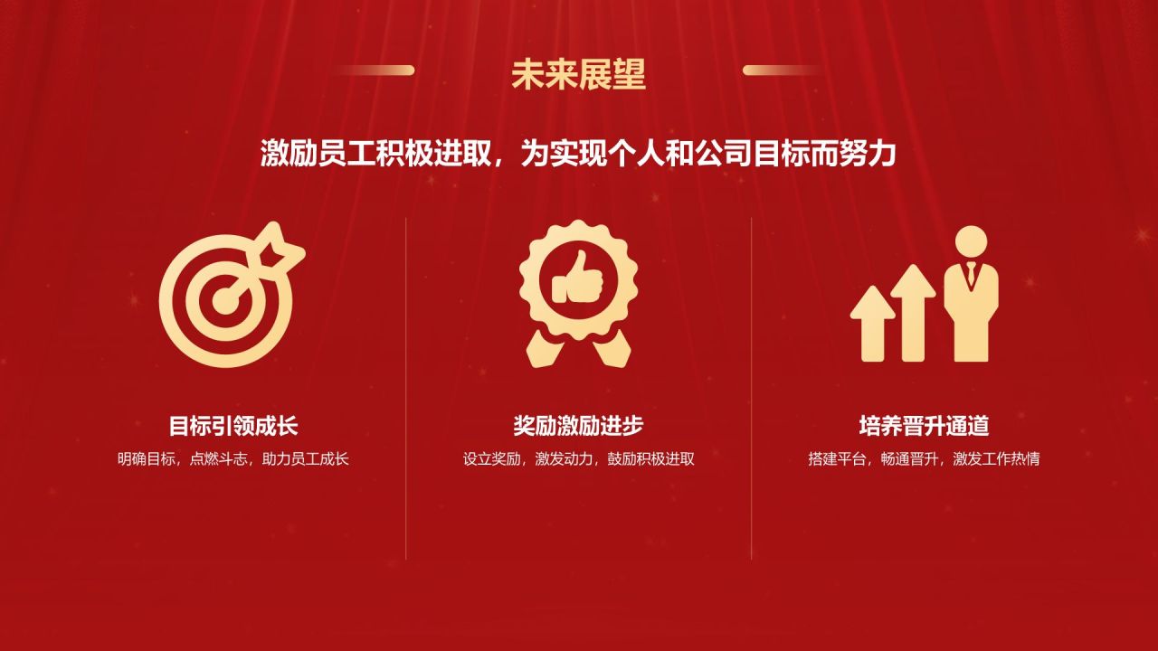 橙色喜庆风年会表彰PPT模板