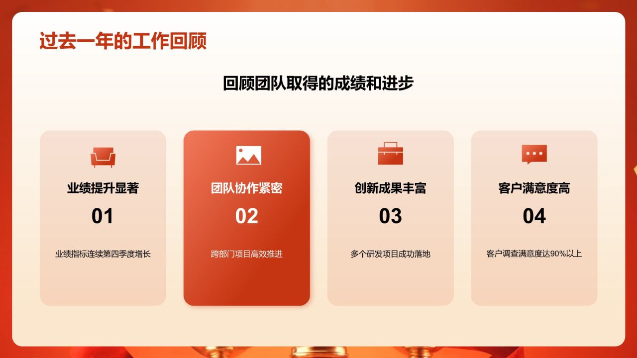 红色喜庆风表彰庆典PPT模板