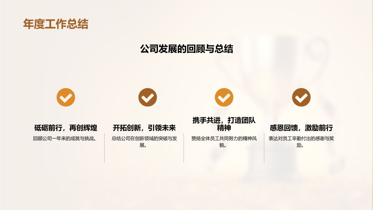 橙色黑金风表彰庆典PPT模板