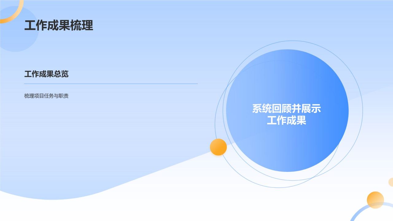 蓝色扁平风个人转正答辩PPT模板