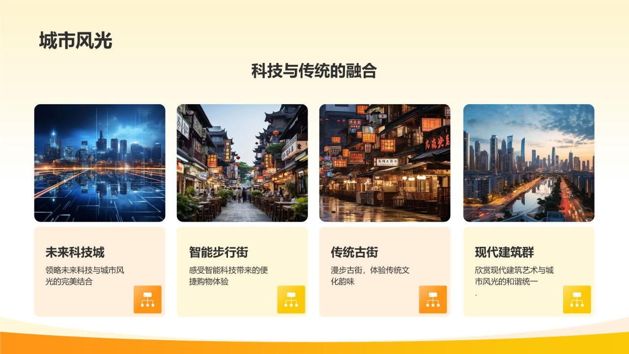 橙色国潮风旅游文化宣传PPT模板