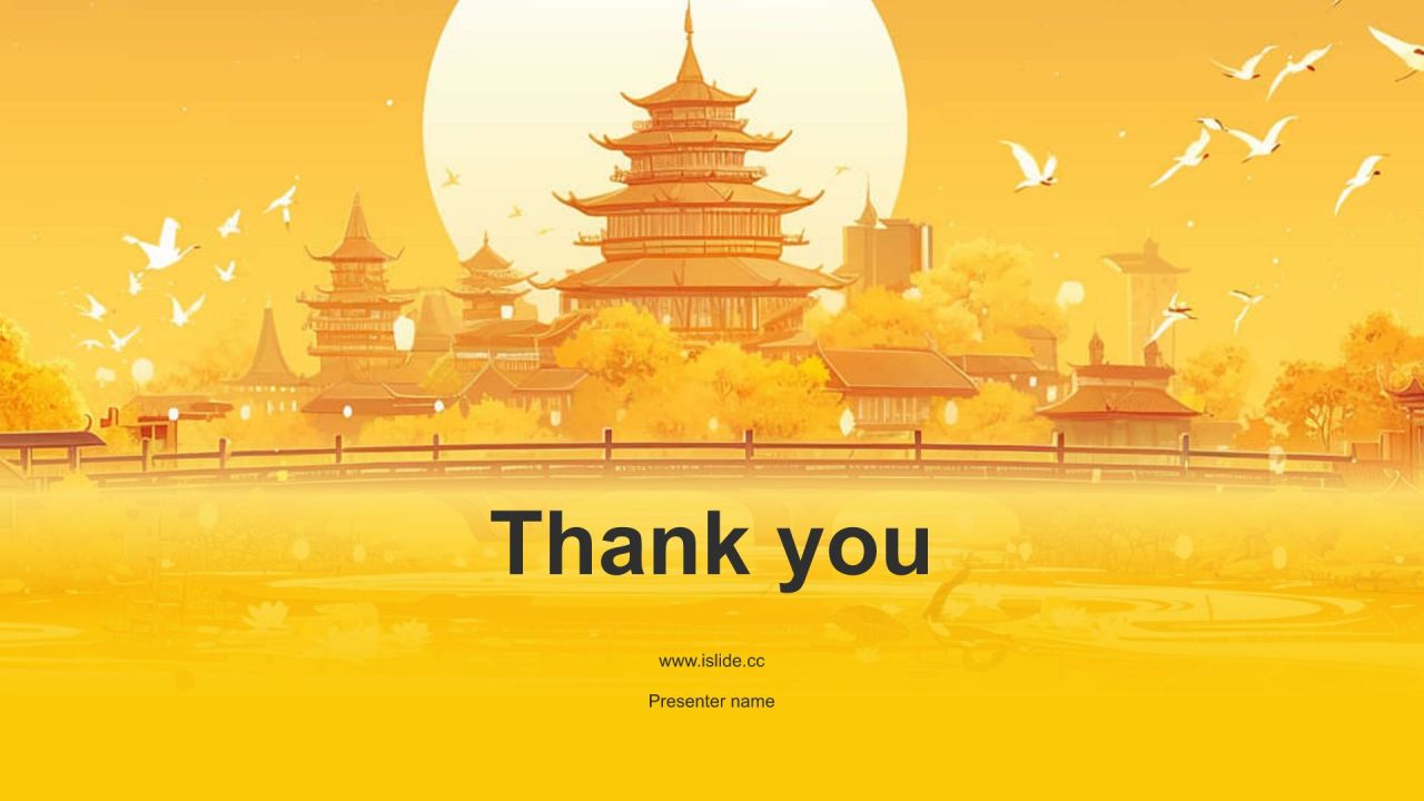 橙色国潮风旅游文化宣传PPT模板