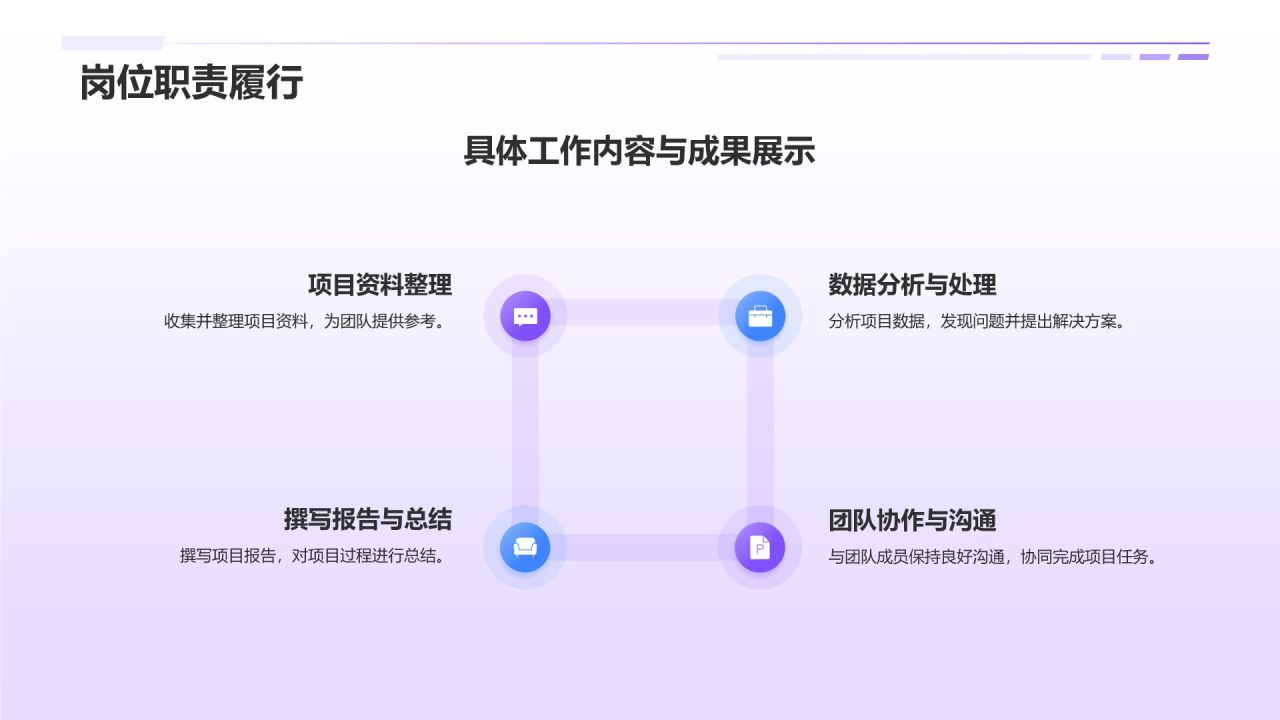 紫色插画风实习期转正述职报告PPT模板